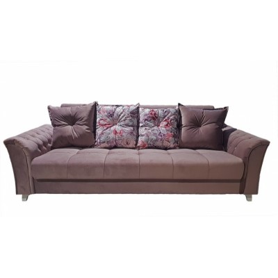 Sofa - lova PB IRIS Lekko jawa/Amanda/Grey purple